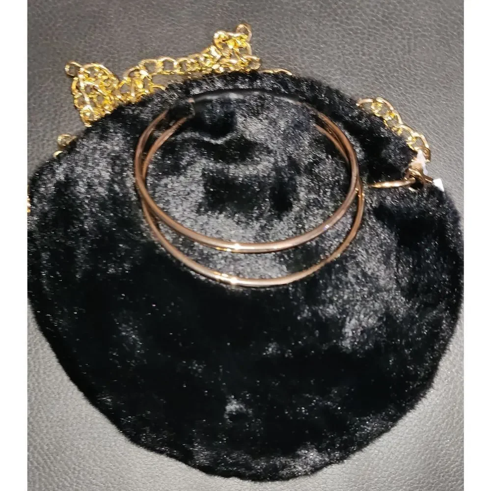 Round Faux Fur Purse